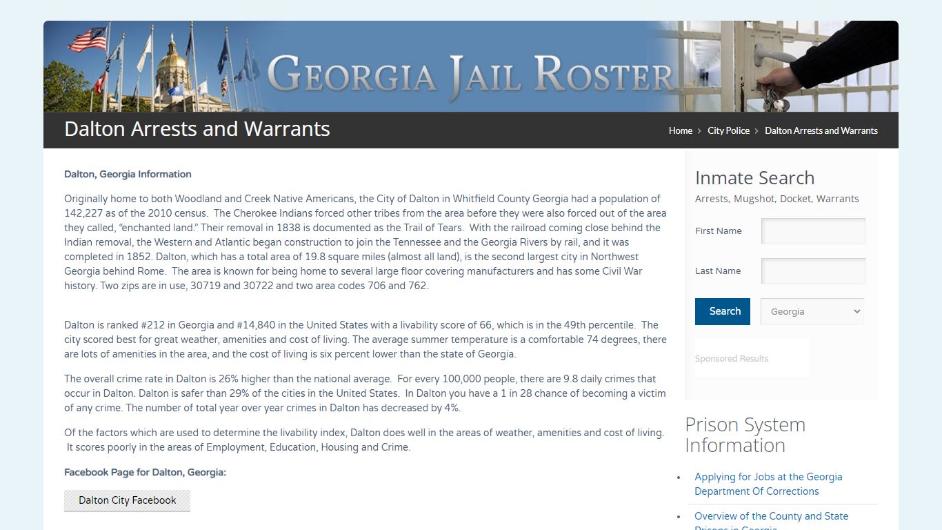 Dalton Arrests and Warrants | Georgia Jail Inmate Search